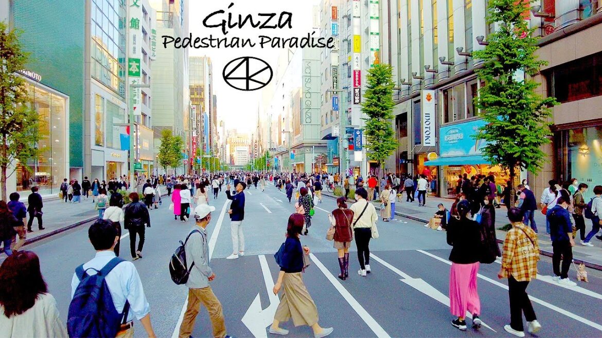 4K 銀座ホコ天 ギンザ歩行者天国 2022年10月23日 東京