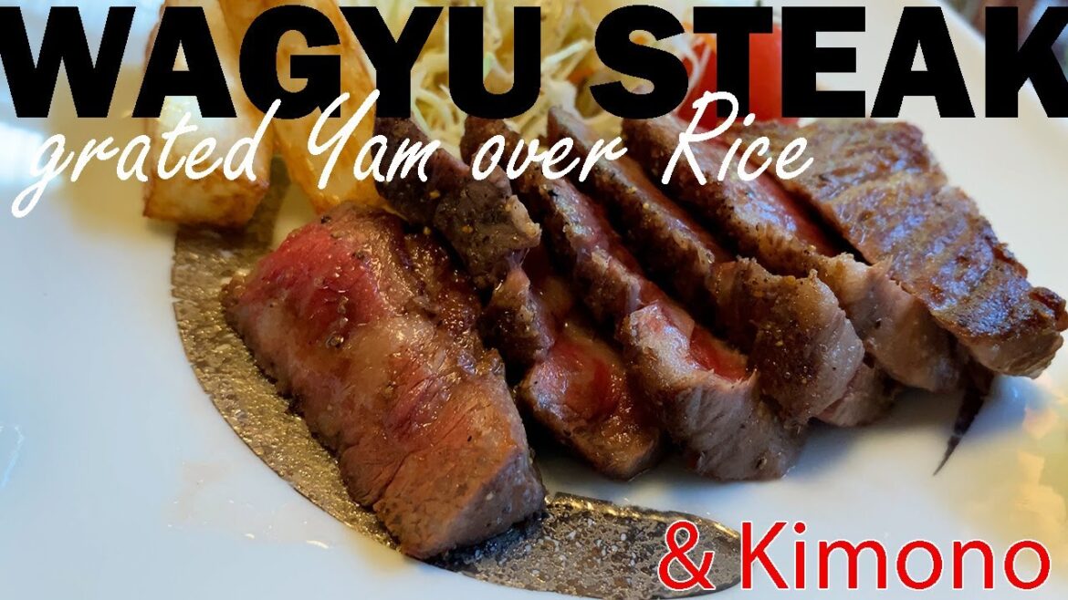 A Stroll in Tokyo: Fresh SASHIMI, WAGYU STEAK and GRATED YAM over Barely Rice LUNCH  Part 2