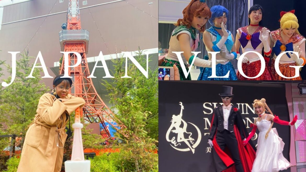 JAPAN TRAVEL VLOG 🇯🇵 | Tokyo Tower & Sailor Moon LIVE!