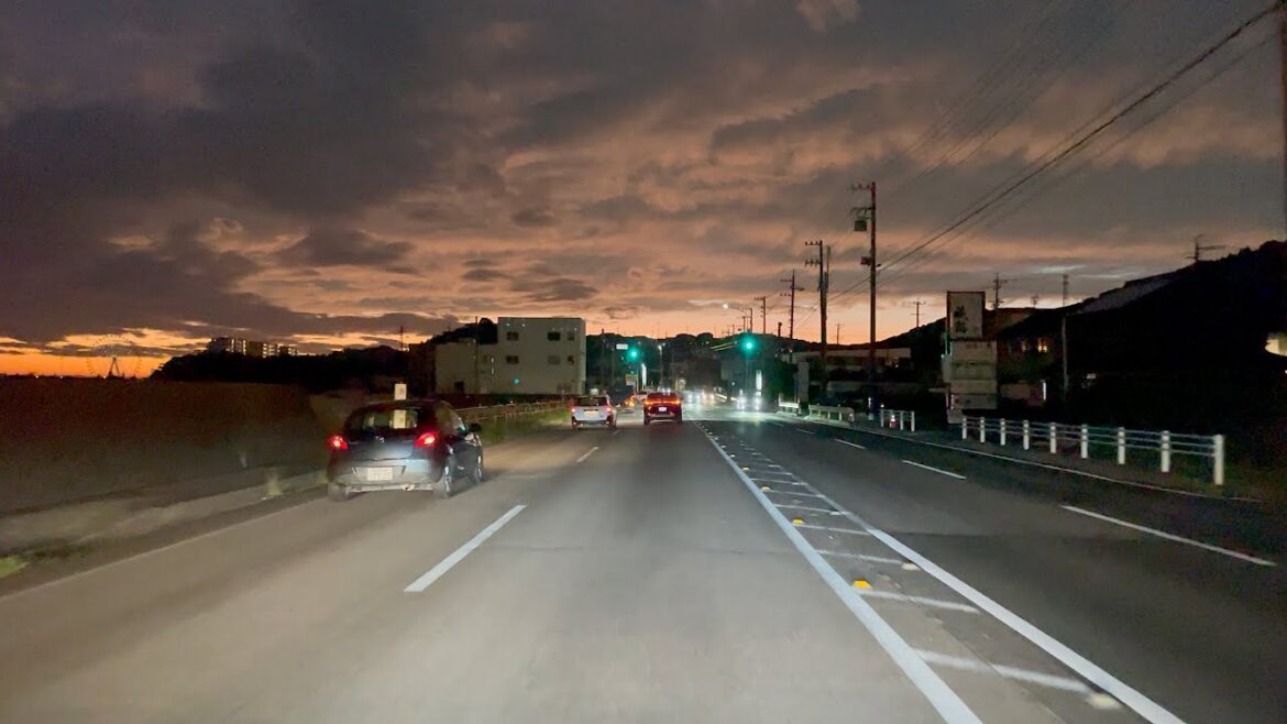 Immersive Sunset Drive Road Ambiance | Aichi Japan Immersive Sunset Drive Road Ambiance | Aichi Japan