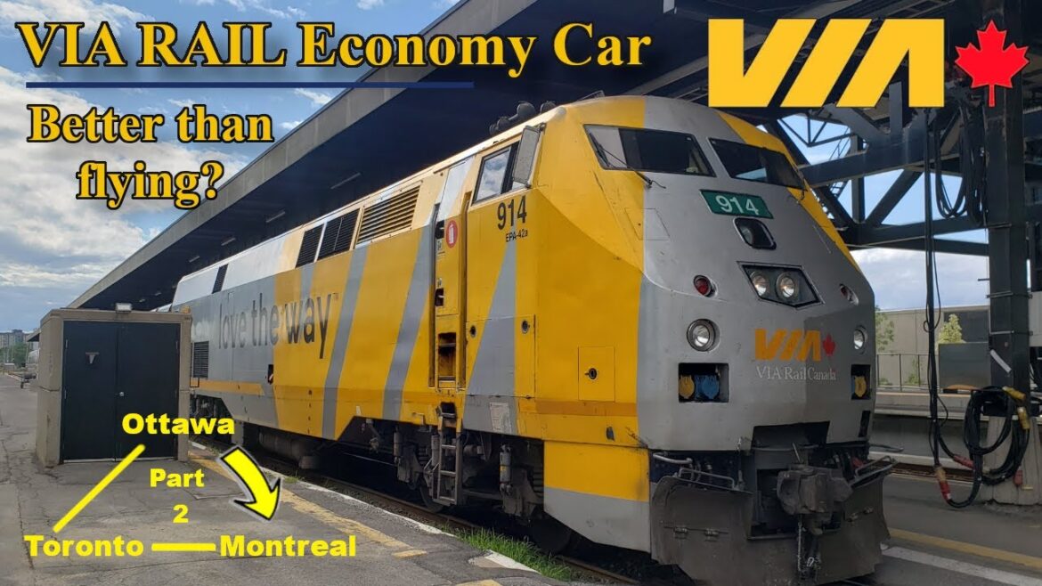 VIA RAIL's ECONOMY CAR  | Ottawa - Montreal | Is it worth it??