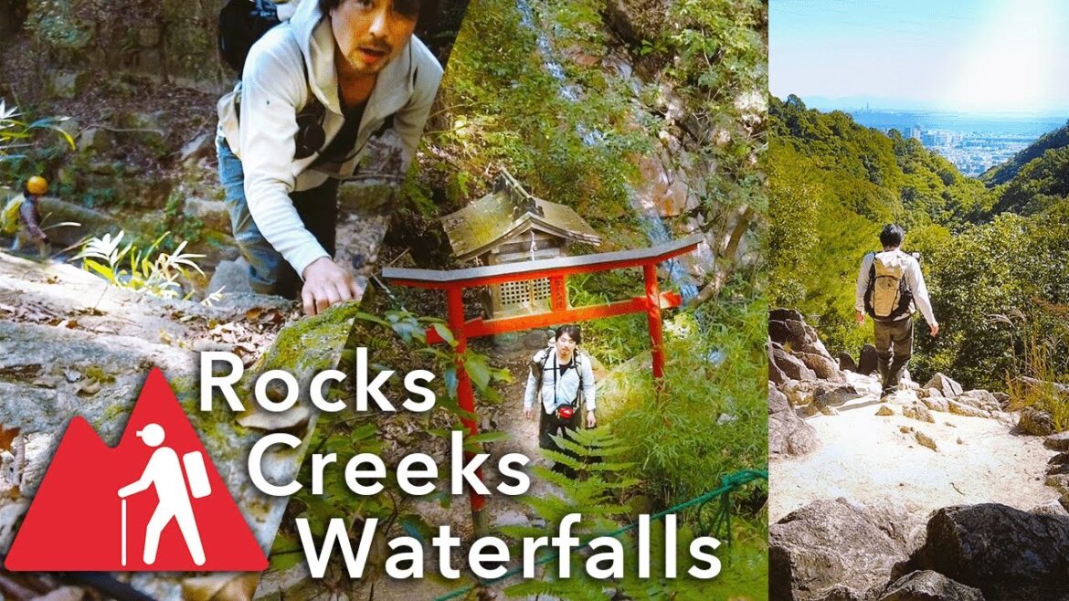 Hiking in JAPAN. Rokko Mountains KOBE. Trail the Rock and Creek. Hiking in JAPAN. Rokko Mountains KOBE. Trail the Rock and Creek.