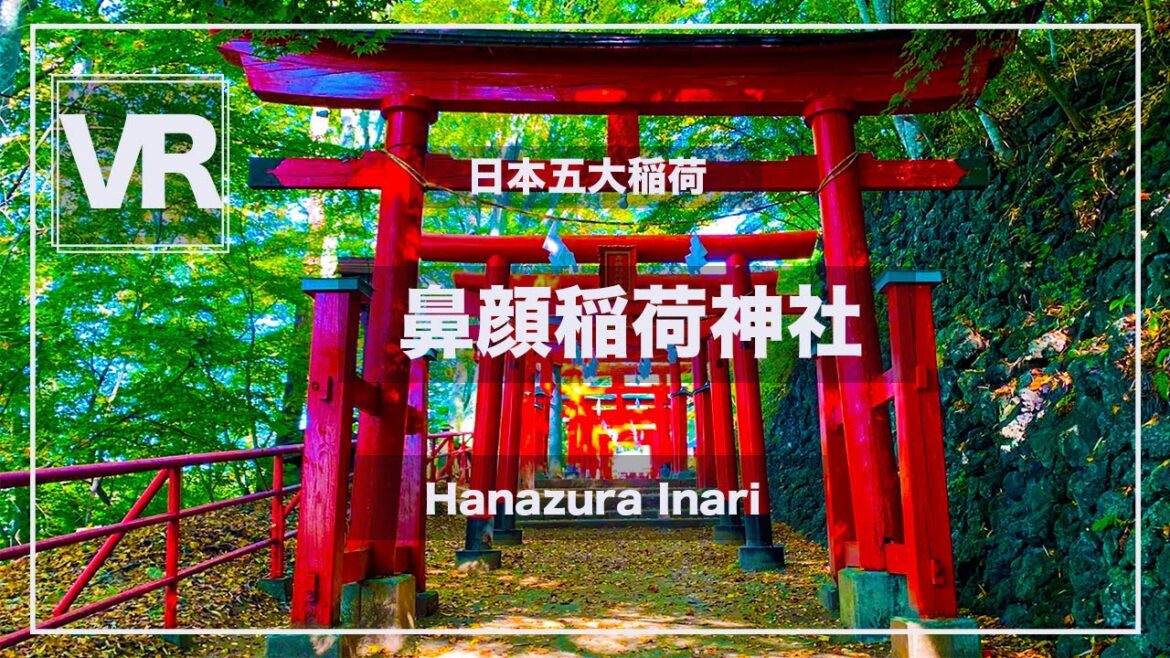 《 5.7K VR 高画質 》日本の紅葉[ 360°Japan Travel ]鼻顔稲荷神社　長野県佐久市　Nagano　VRゴーグル推奨
