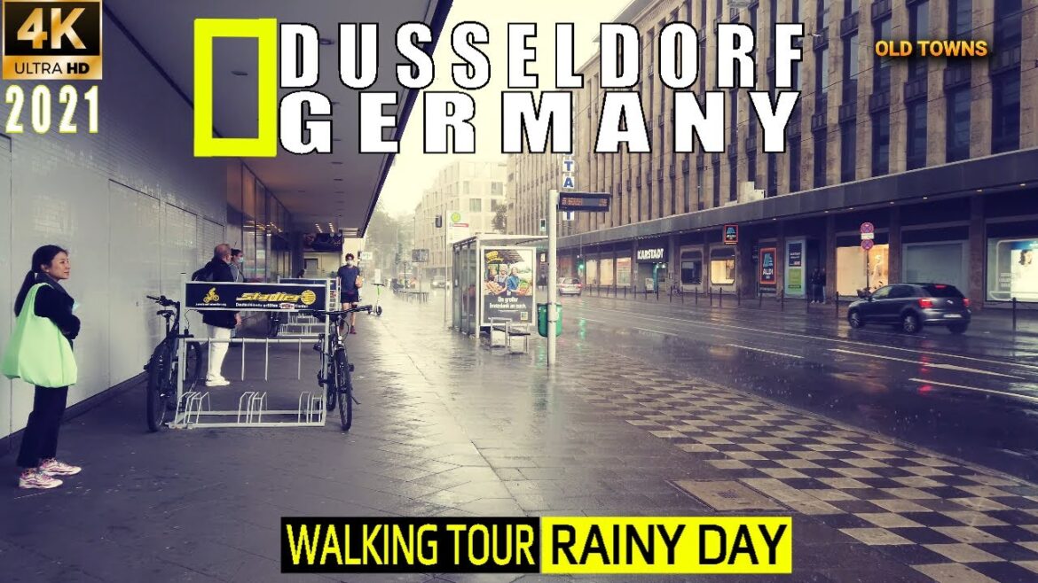 Germany DUSSELDORF Walk in the nice 2021 Watch 4K