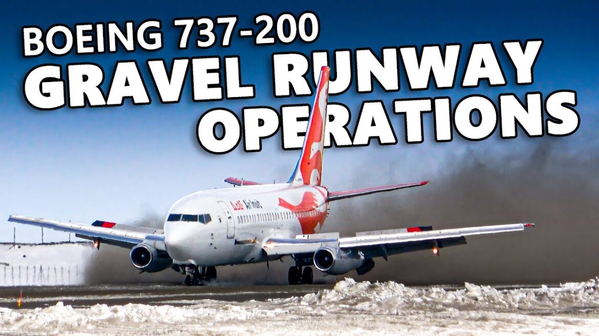 Air Inuit 737-200 GRAVEL RUNWAY OPERATIONS in Northern Quebec! [4K]
