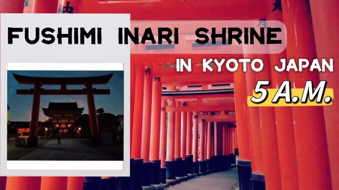 Fushimi Inari Taisha|Explore the Mountain Shrine in Early Morning|Torii Gates|Shrine in Kyoto Japan