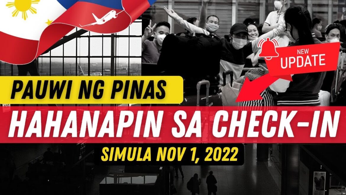 🛑ETO NA LANG HAHANAPIN SA CHECK-IN PAUWI NG PILIPINAS || LATEST ARRIVAL PROTOCOL 🛑ETO NA LANG HAHANAPIN SA CHECK-IN PAUWI NG PILIPINAS || LATEST ARRIVAL PROTOCOL