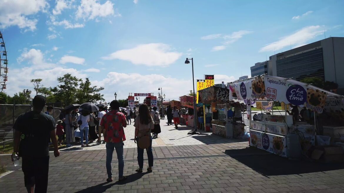 山口を歩く:関門海峡花火大会の屋台通り 2019