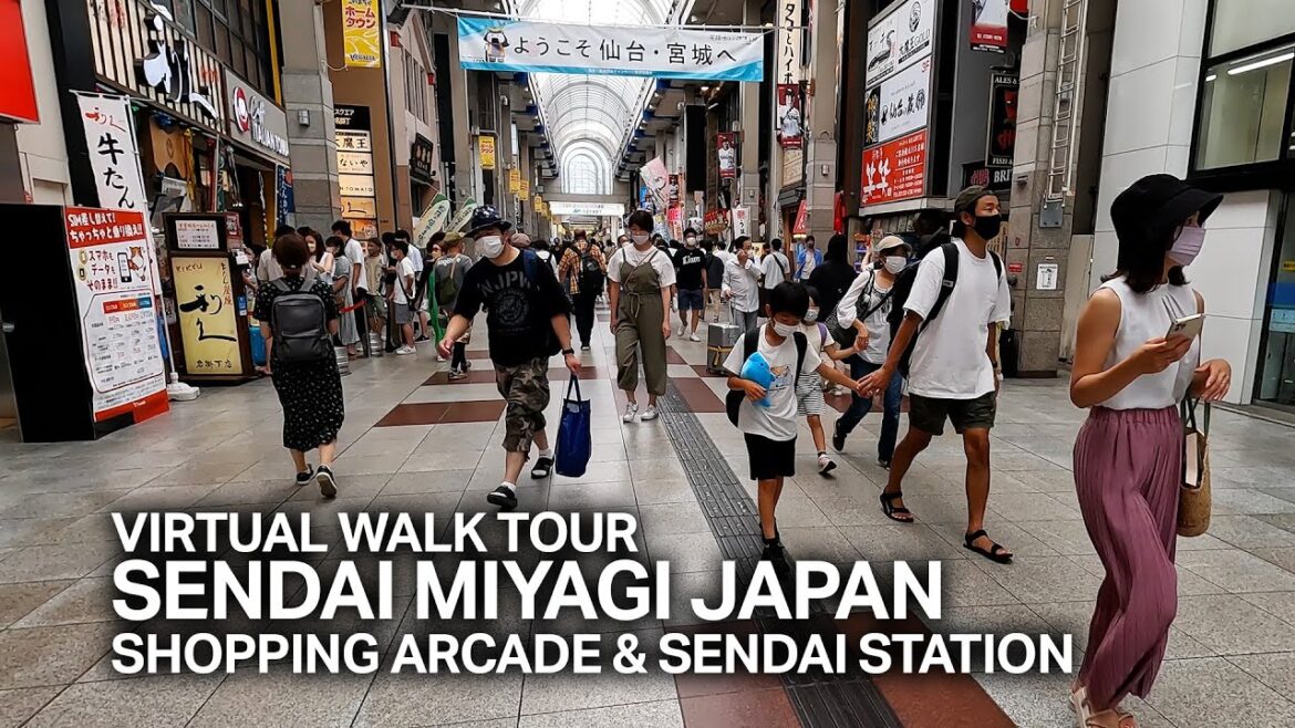 [4K] Sendai Miyagi Japan Street Walk Tour