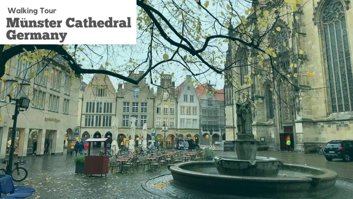 A medieval town of Münster, Westphalia: Walking tour in Germany