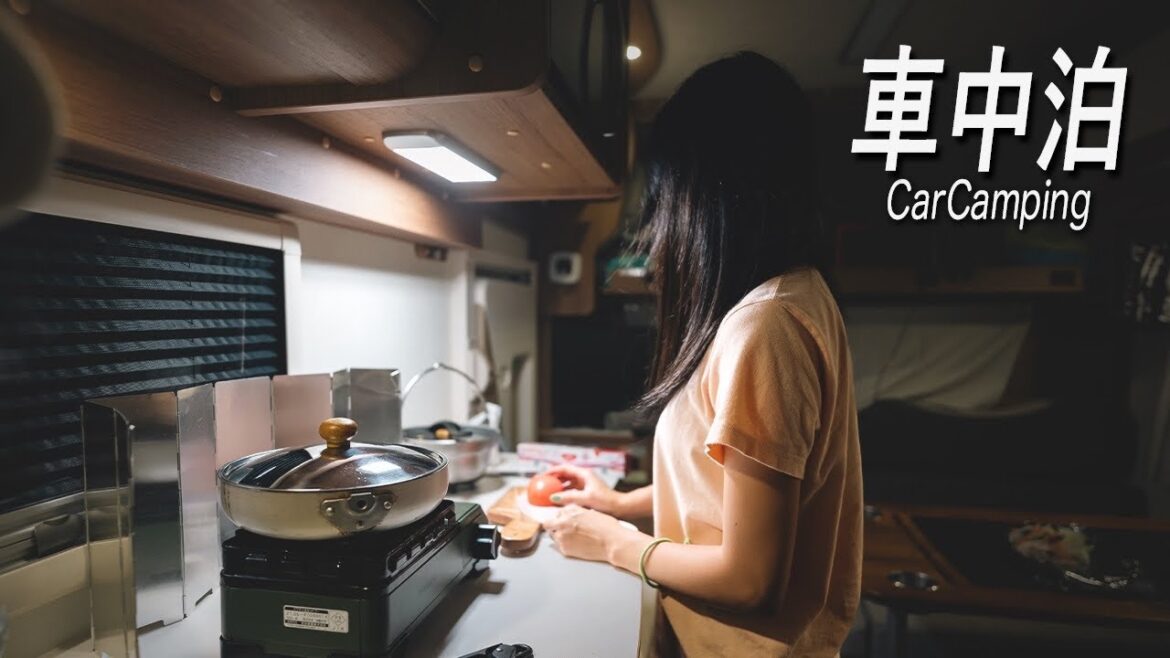 【車中泊の旅】キャンピングカーで旅先の祭りに行き貸切温泉に入って車内で豪華ご飯を食べる日。｜青森no.5