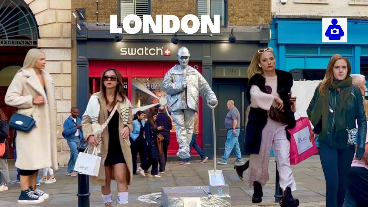 Relaxing Sunday London Walk 🇬🇧 COVENT GARDEN, Seven Dials & Neal’s Yard | London Walking Tour 4K HDR