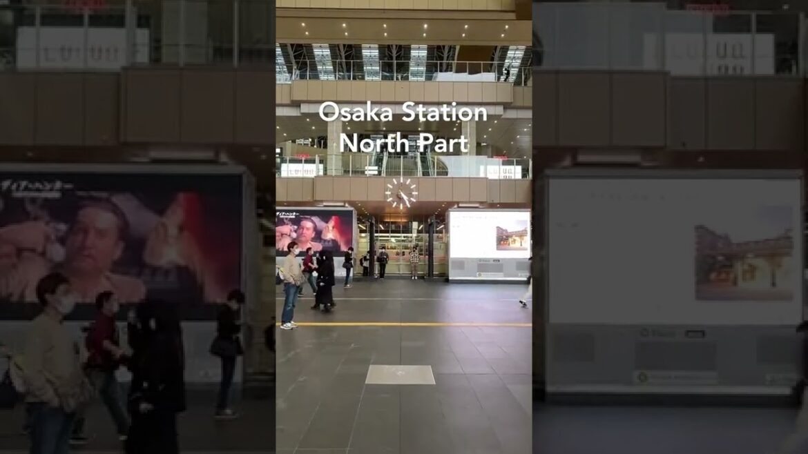 【Osaka 💖】Walk Japan - Daytime Osaka Station on the North Part【4K】오사카 โอซาก้า #shorts