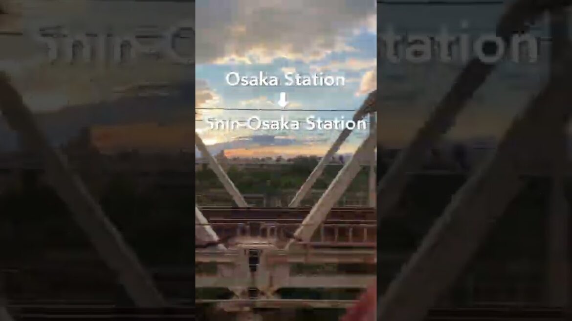 【Osaka 💖】Walk Japan - Sunset from Osaka Station to Shin-Osaka Station【4K】오사카 โอซาก้า #shorts