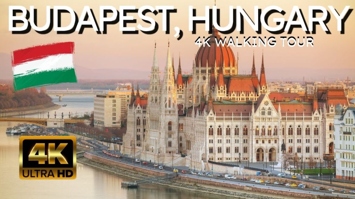 Budapest Hungary 🇭🇺 4K Walking Tour - Parliament & Antique Street (Falk Miksa ut)
