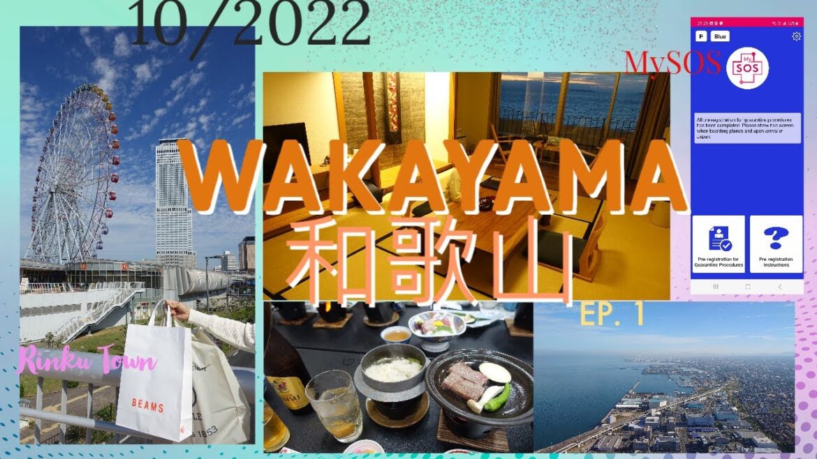 Wakayama 10/2022 和歌山 Ep.1 MySOS + Rinku Town 臨空港+ Kada Onsen Seaside Hotel Kada Kaigetsu 和歌山嘉田溫泉海濱酒店