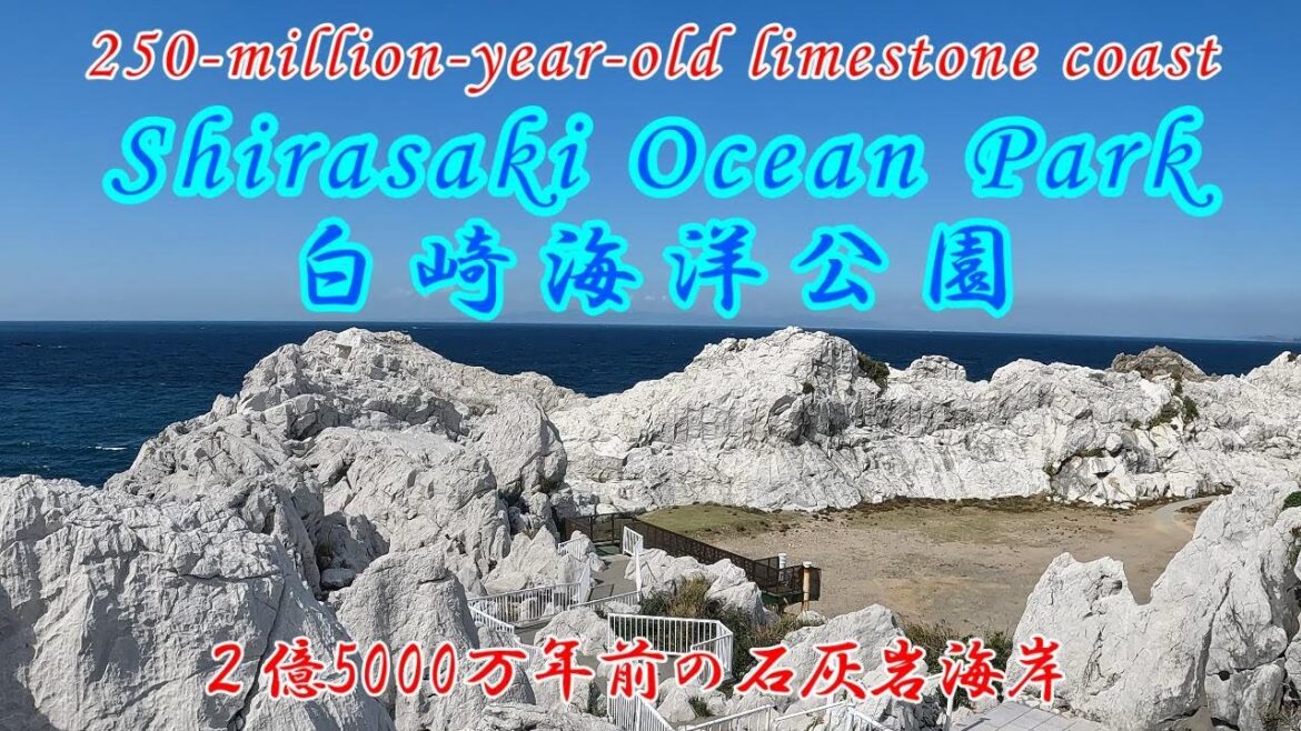 4K【白崎海洋公園】Shirasaki Ocean Park |  | 250-million-year-old Limestone Coast | 2億5000年前の石灰岩海岸