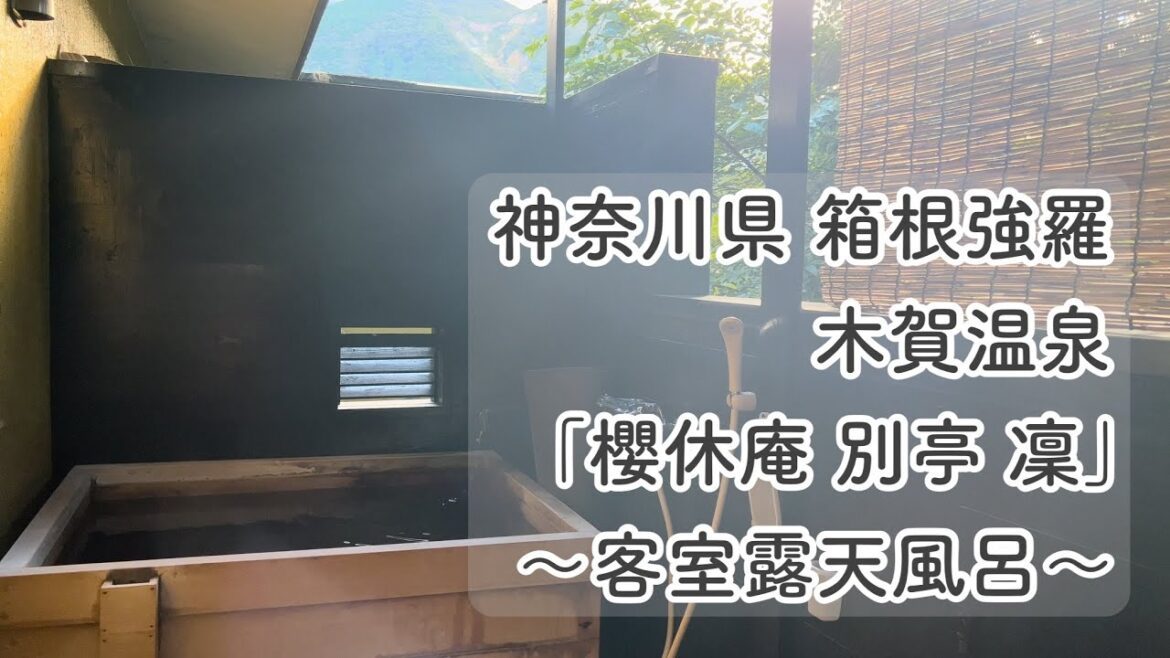 【露天風呂付き客室】箱根強羅木賀温泉♨️「櫻休庵 別亭 凜」人気の温泉地