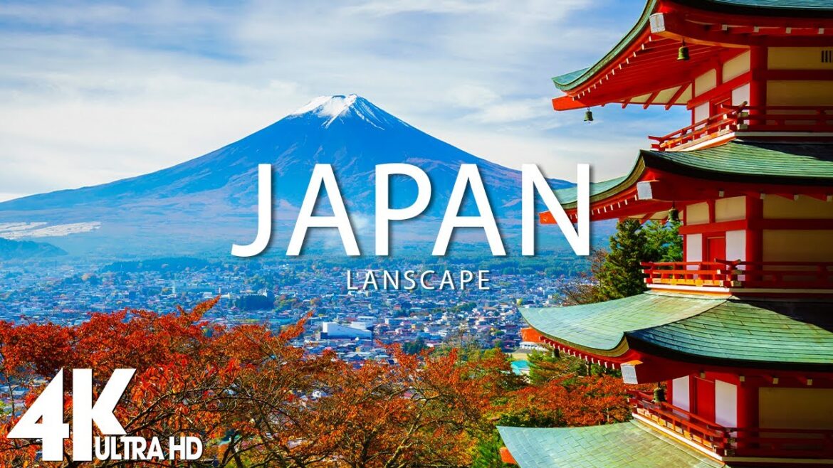 FLYING OVER JAPAN (4K UHD) - Relaxing Music Along With Beautiful Nature Videos - 4K Videos Ultra HD