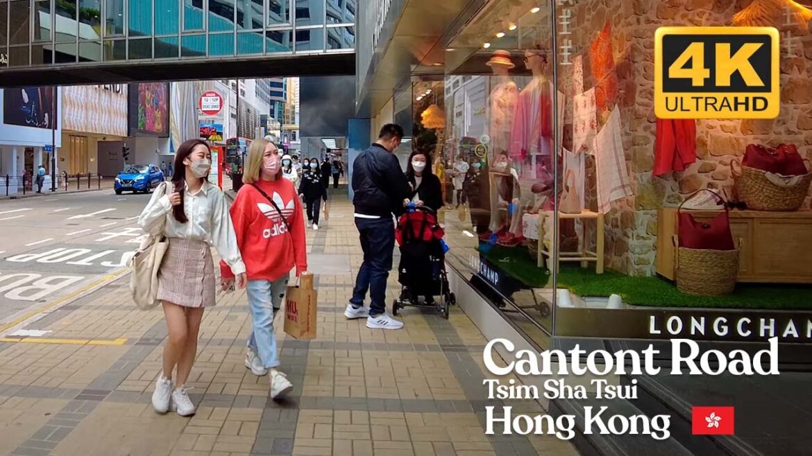 [ 4K ] Tsim Sha Tsui and Canton Road to waking tour (Hong Kong|香港 🇭🇰)