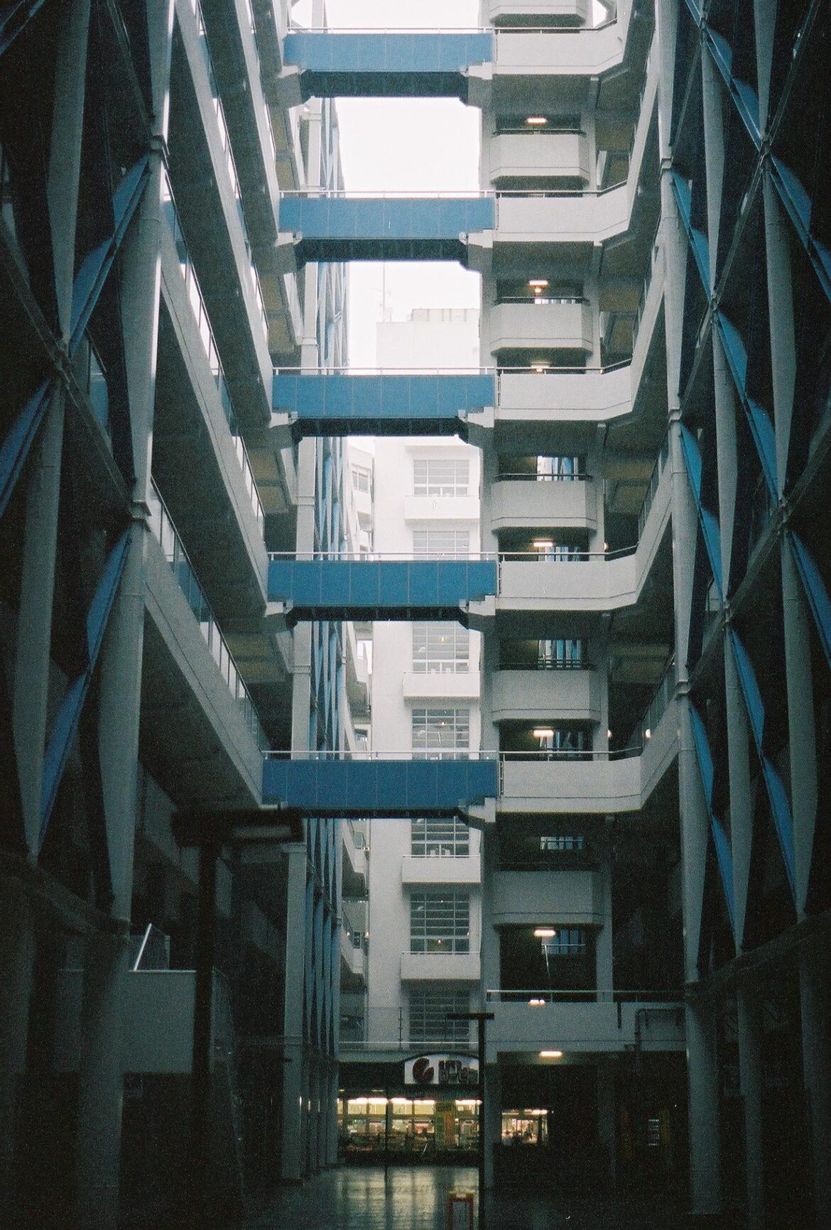 Apartment Block in the Rain [OC]