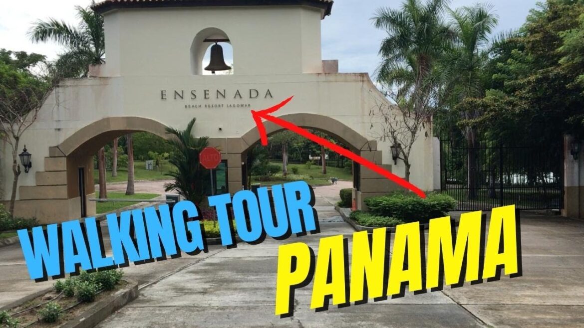 Walking Tour of Ensenada beach resort entrance GATE to ocean | Panama for expats Walking Tour of Ensenada beach resort entrance GATE to ocean | Panama for expats