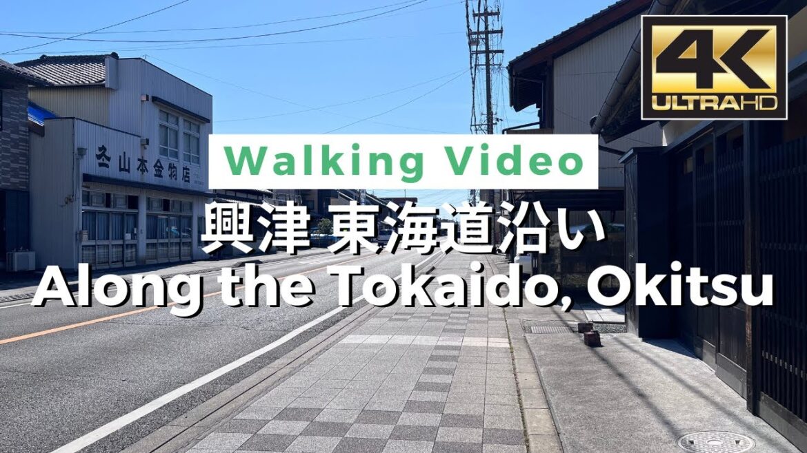 【4K】Along the Tokaido, Okitsu - 興津 東海道沿い Walking tour / Japan / DJI Pocket 2