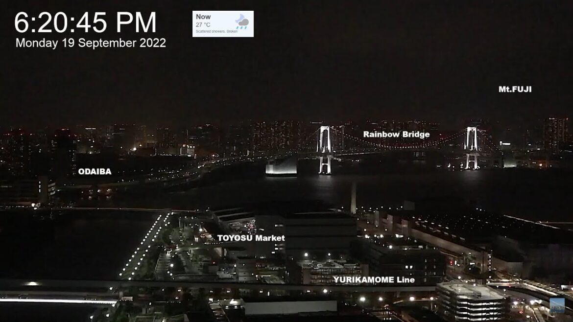 【Live】レインボーブリッジ＆豊洲市場＆富士山 東京湾岸ライブカメラ Rainbow Bridge & TOYOSU Market & Mt.FUJI TOKYO BAY AREA LIVECAM