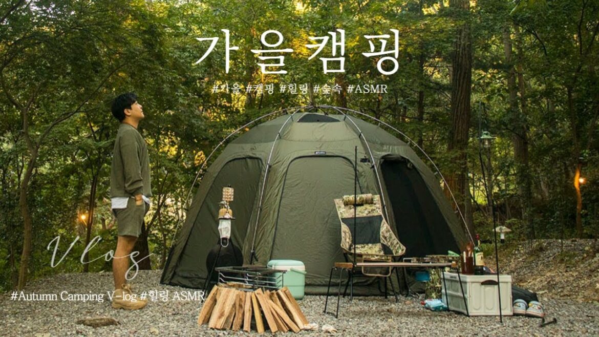 서울 근교 한시간 거리에 있는 의정부 숲속뷰 캠핑장 I 천보웰니스캠핑장 I 솔로캠핑 I 가을캠핑 I 이그니스L I 연어회 & 제임슨 하이볼 I 감성캠핑 I Vlog I 캠핑요리