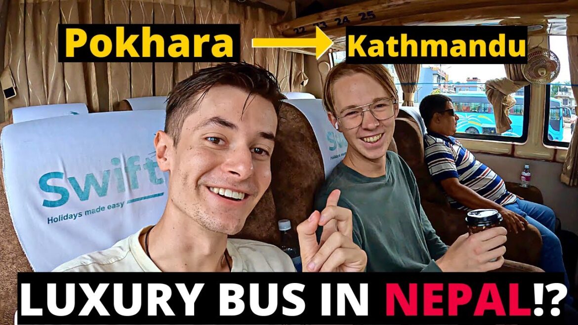 NEPAL'S $1O LUXURY BUS TO KATHMANDU FROM POKHARA 🇳🇵