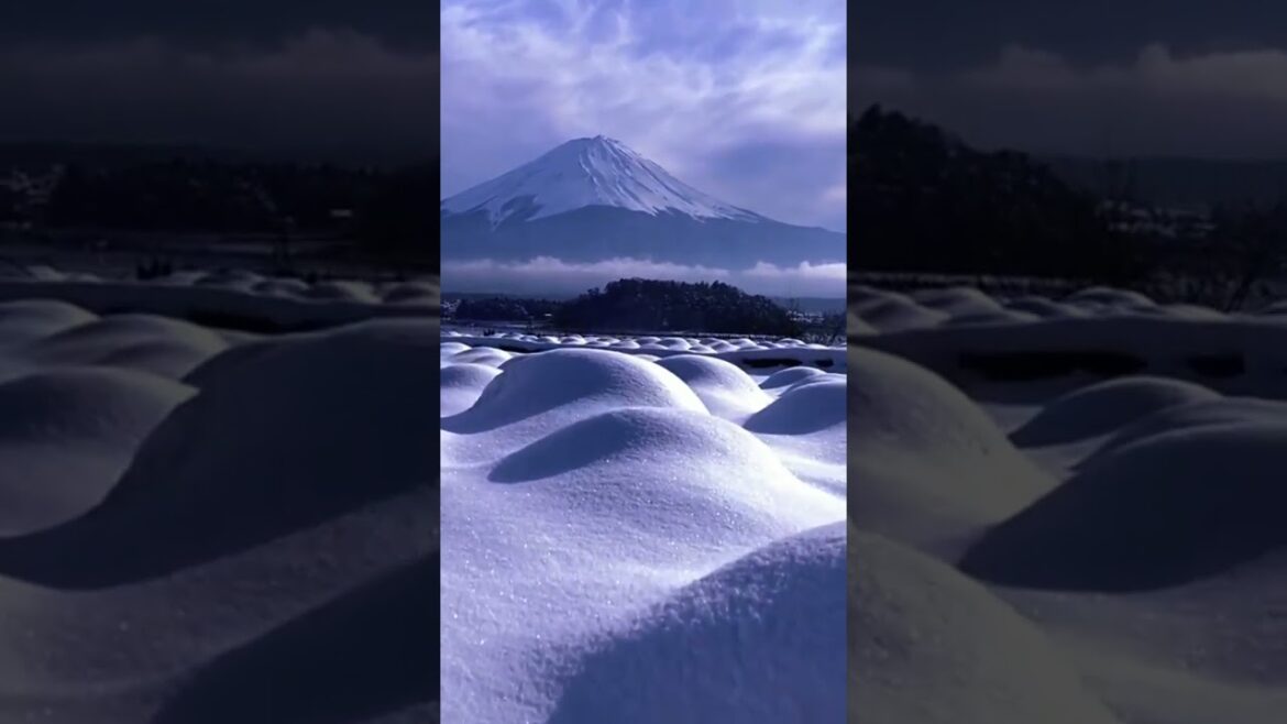 Amazing Mount Fuji in Winters (In Japan) #shorts Amazing Mount Fuji in Winters (In Japan) #shorts