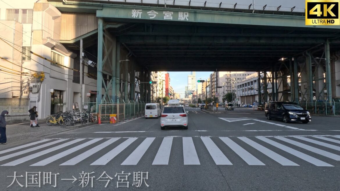 From Daikokucho to Shin-Imamiya　大国町ー新今宮（あべのハルカスが見えるあいりん労働センターまで）Until you see Abeno Harukas