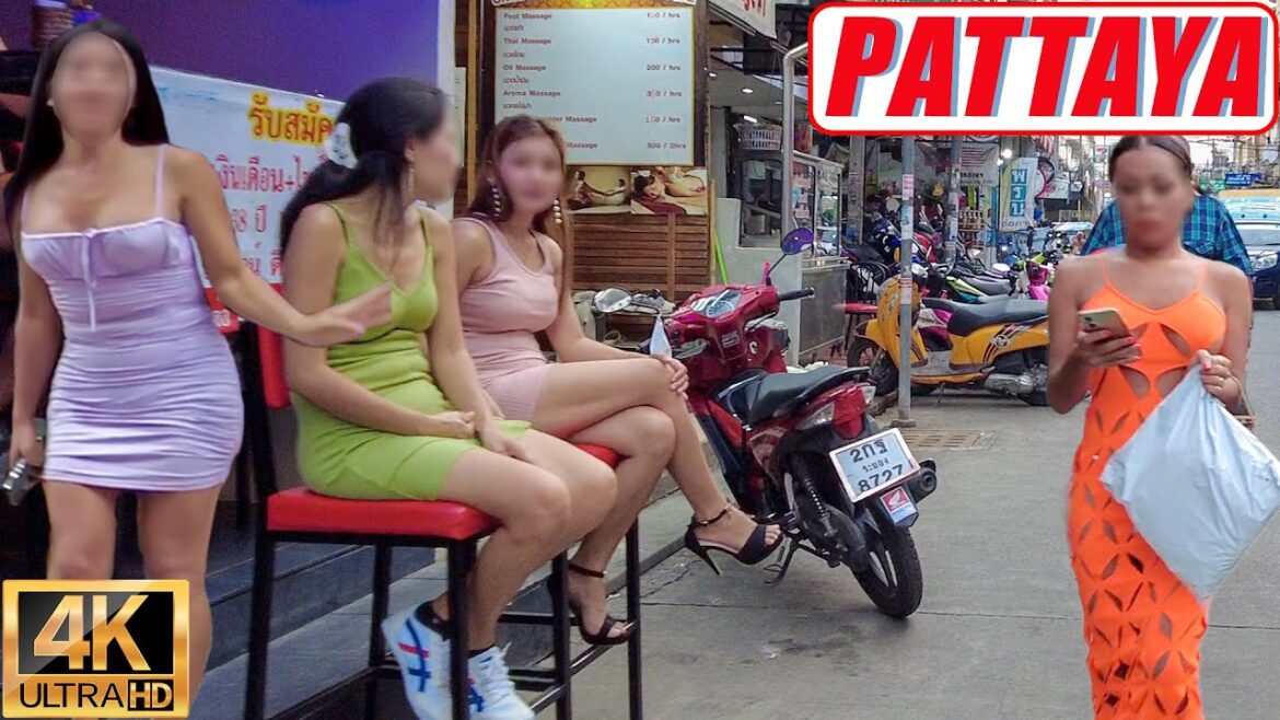 [4K] Pattaya Soi Buakhao Scenes | October 2022 Thailand