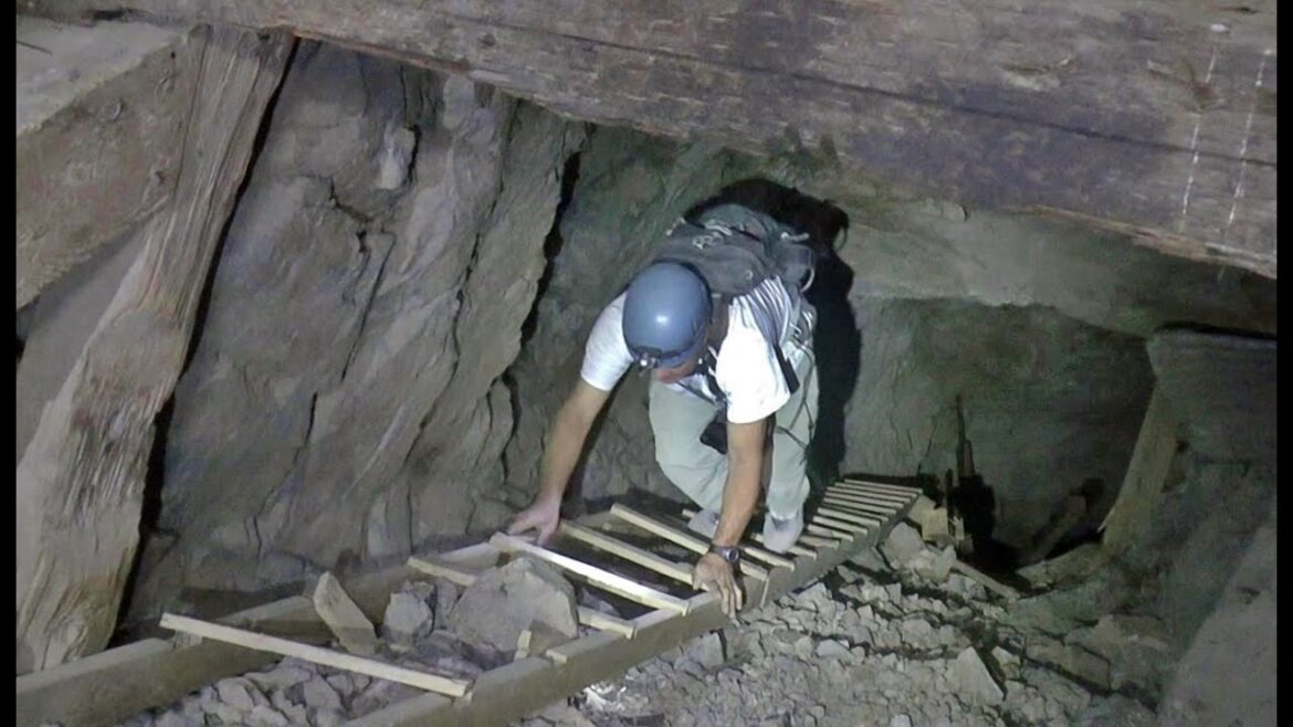Finding a Tortoise and Inclined Shafts in an Abandoned Mine