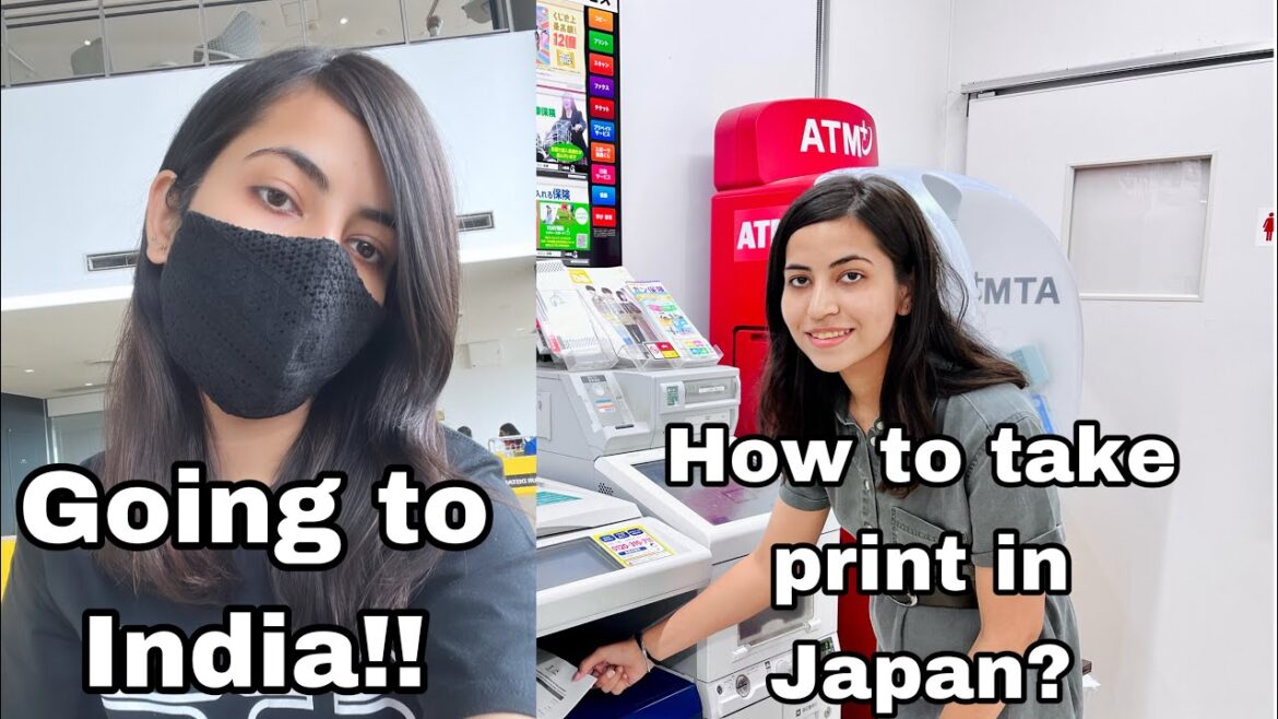 Going to India | How to take print out in Japan at seven eleven Going to India | How to take print out in Japan at seven eleven