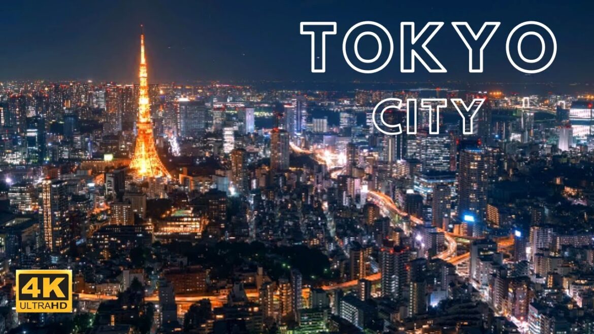 【4K】Tokyo Japan City Night View | ULTRA HD | The most beautiful place in Japan