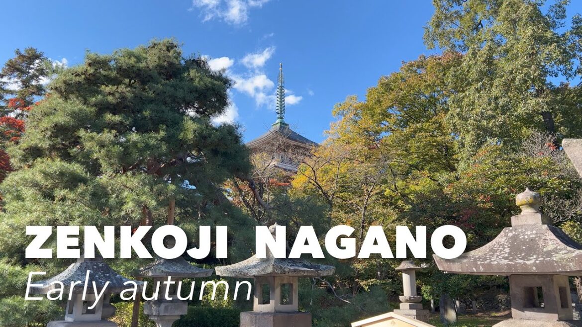 Japan travel - Things to do Zenkoji Temple Nagano during early autumn