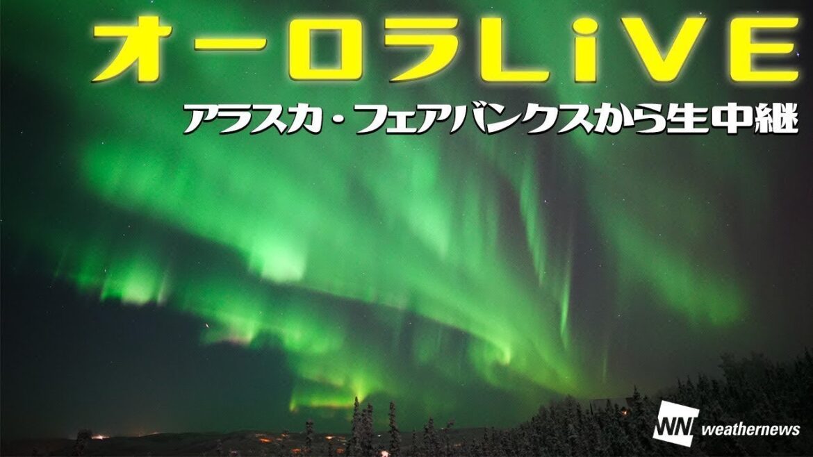 【LIVE】オーロラライブカメラ・アラスカ_フェアバンクス2022年10月30日(日) / Northern lights LiVE Cam in Fairbanks,US