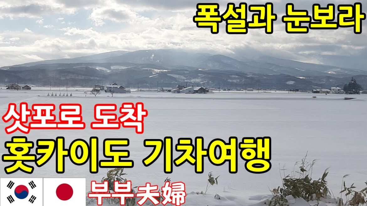 일본 겨울 홋카이도 기차여행 l 삿포로역 도착 l 한일부부의 일본여행 브이로그 l 눈보라속 열차 창밖 풍경 ep.16 일본 겨울 홋카이도 기차여행 l 삿포로역 도착 l 한일부부의 일본여행 브이로그 l 눈보라속 열차 창밖 풍경 ep.16