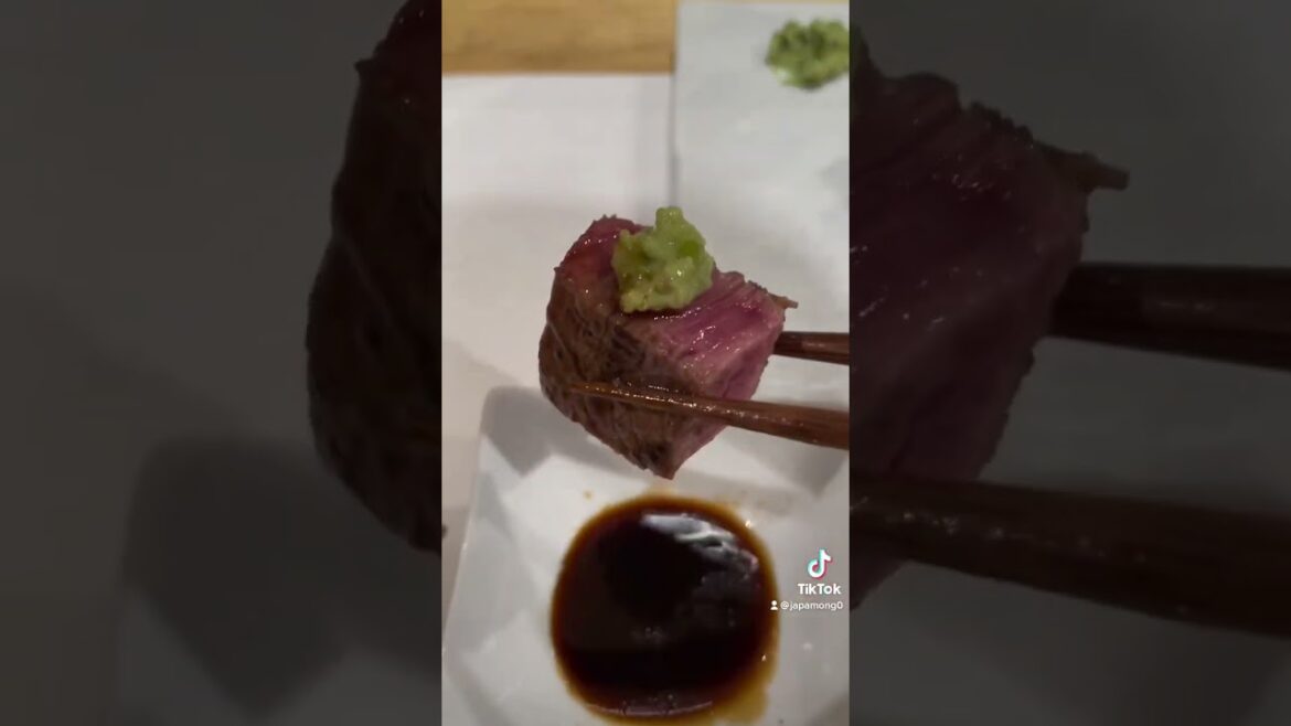 $200 Wagyu Teppanyaki steak course in Tokyo - 4K Shorts