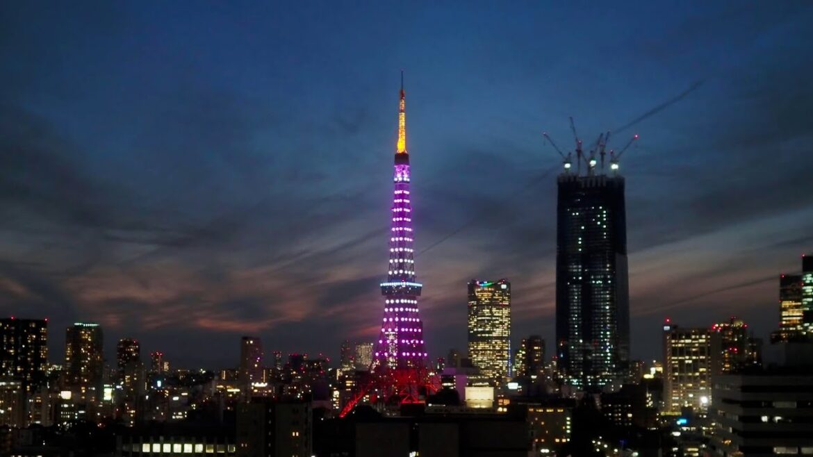 4K LIVE 東京タワーと虎ノ門・麻布台プロジェクト/2022.10.30-31 Tokyo Tower and Roppongi Hills and Toranomon  Azabudai