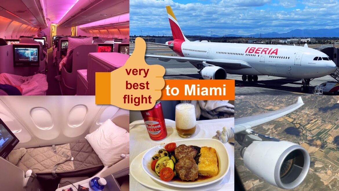 Very Best Iberia Longhaul Business Class Airbus A330-300 Lanzarote - Madrid - Miami