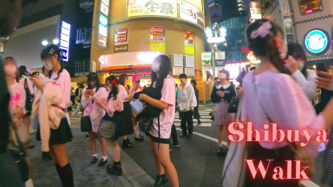 Shibuya Tokyo in Japan walking tour. 【4K】10.2022