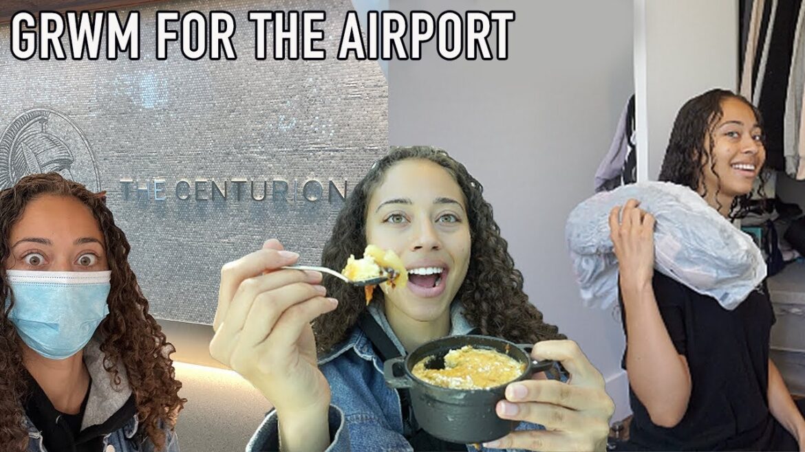 GRWM FOR VACATION + FANCY AIRPORT LOUNGE