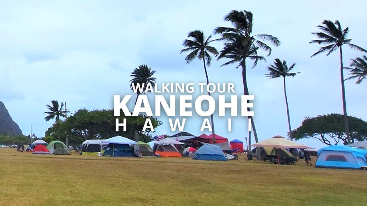 Exploring Kaneohe, Hawaii USA Walking Tour