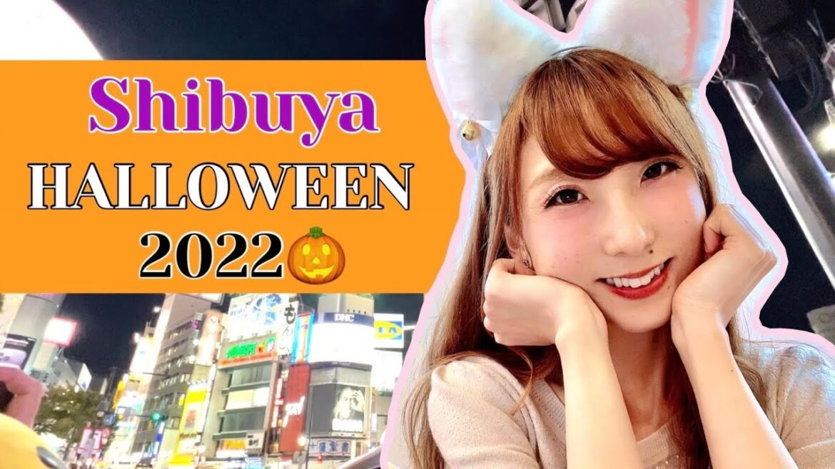 Osaka Girl Joins Tokyo Shibuya Halloween Night in a Costume for the First Time! 2022
