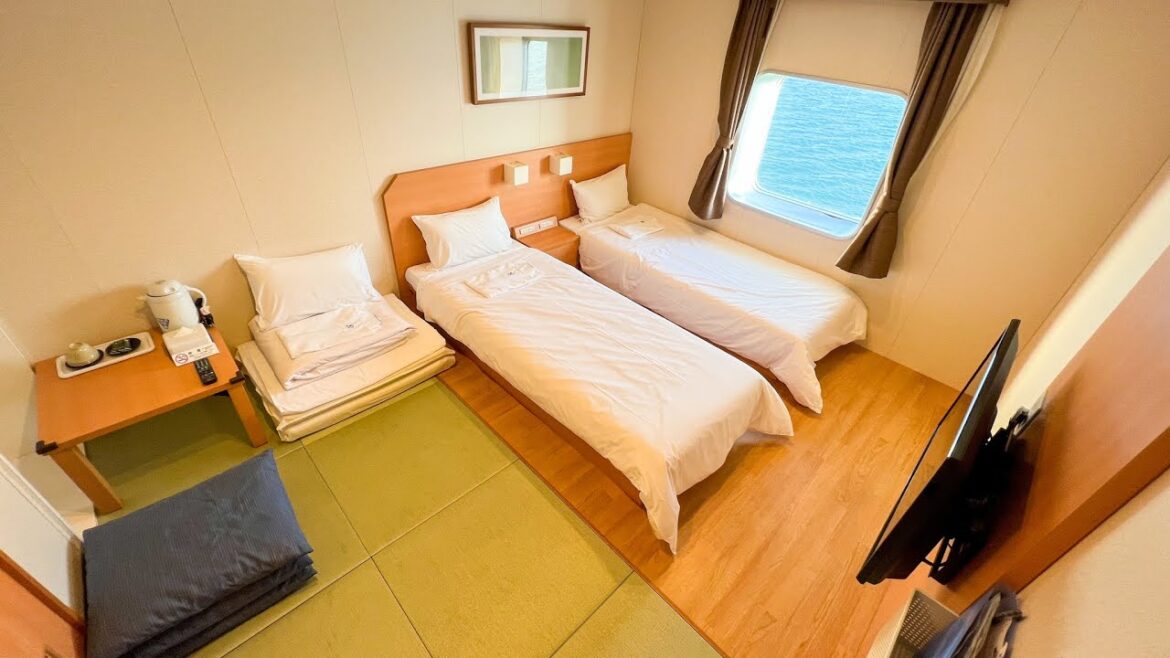 Spending two days at the first-class room in japan's overnight ferry 🛳 🛏