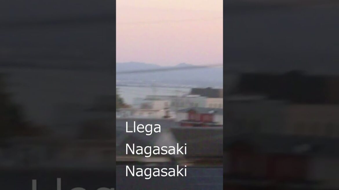 El tren llegará pronto a Nagasaki: Japón #shorts