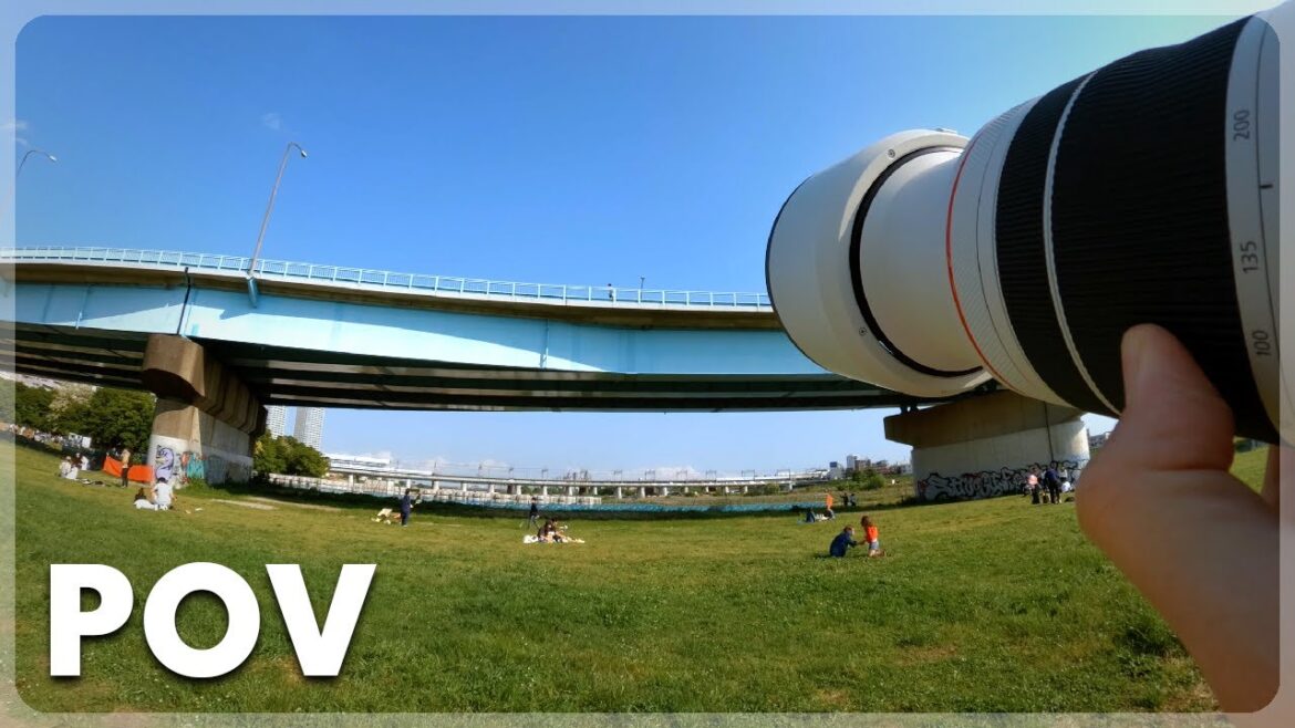 Sunny POV Street Photography in Tama River, Tokyo | Canon R6 + RF 70-200mm f/4 L