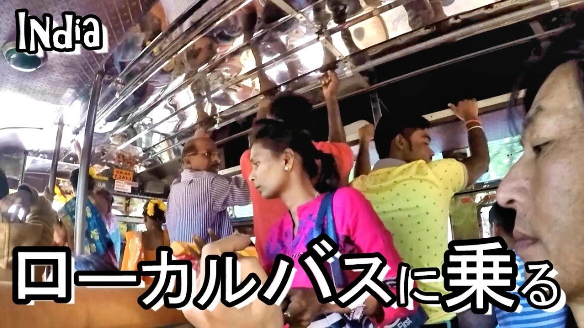 【インド】沈没してたゴアから移動します　【Travel India : Arambol beach to Mapusa by local bus】